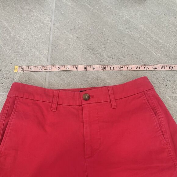 J Crew High Rise Girlfriend Chin Pants Womens Size 2 Red Style - Picture 3 of 5